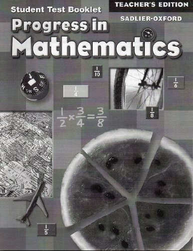 9780821582756: Progress in Mathematics: Teacher's Edition of Student Test Booklet (Grade 5): Answer Key for Test Bo
