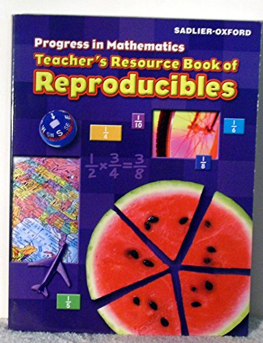 Imagen de archivo de Progress in Mathematics: Teacher's Resource Book of Reproducibles, Grade 5 a la venta por Books From California