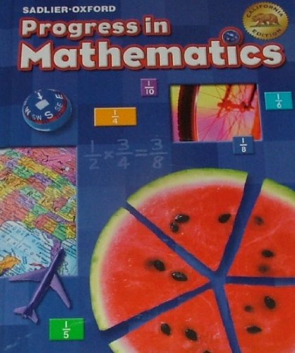 Stock image for Progress in Mathematics by Sadlier-Oxford (California Edition) Grade 5 for sale by HPB-Red