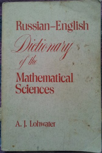 Imagen de archivo de Russian-English Dictionary of the Mathematical Sciences a la venta por "Pursuit of Happiness" Books