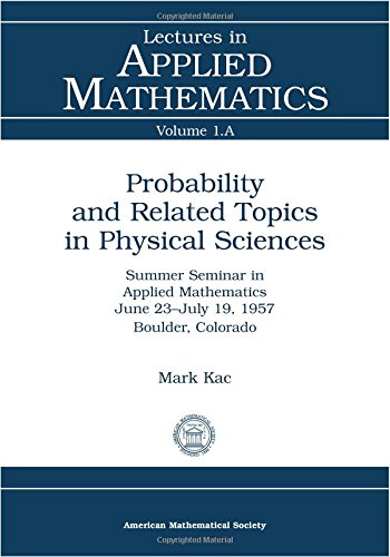 9780821800478: Probability and Related Topics in Physical Sciences (Lectures in Applied Mathematics Series, Vol 1a)