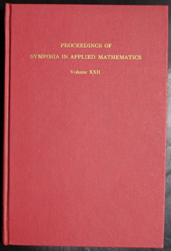 Stock image for Numerical Analysis (022) (Proceedings of Symposia in Applied Mathematics, V. 22) for sale by HPB-Red