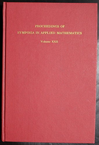 Stock image for Numerical Analysis (Proceedings of Symposia in Applied Mathematics, V. 22) for sale by GuthrieBooks