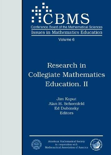 Beispielbild fr Research in Collegiate Mathematics Education II zum Verkauf von Better World Books