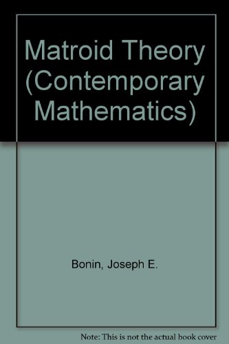 9780821805084: Matroid Theory: No. 197 (Contemporary Mathematics)