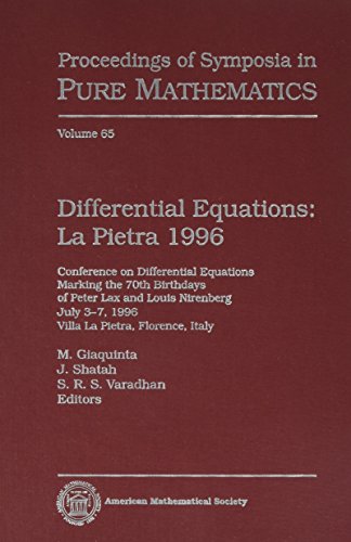 Stock image for Differential Equations: La Pietra 1996 (Proceedings of Symposia in Pure Mathematics; Volume 65) for sale by PsychoBabel & Skoob Books