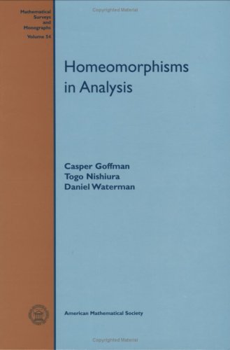 Stock image for Homeomorphisms in Analysis (Mathematical Surveys & Monographs) for sale by Phatpocket Limited