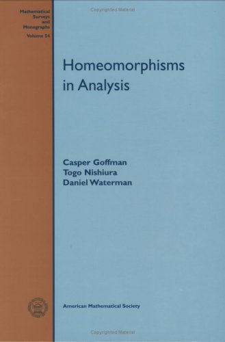 Stock image for Homeomorphisms in Analysis (Mathematical Surveys & Monographs) for sale by Zubal-Books, Since 1961