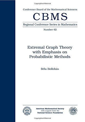 Imagen de archivo de Extremal Graph Theory with Emphasis on Probabilistic Methods (Cbms Regional Conference Series in Mathematics 62) a la venta por Zubal-Books, Since 1961