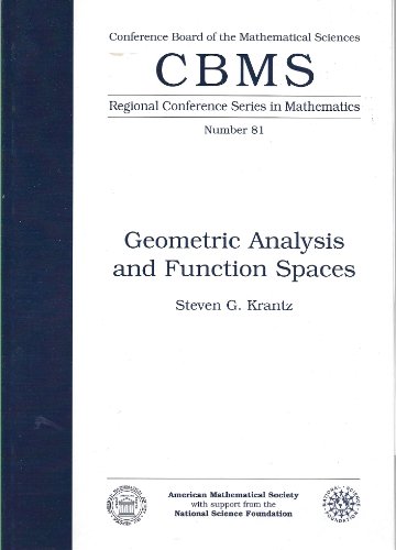 9780821807347: Geometric Analysis and Function Spaces (CBMS Regional Conference Series) (CBMS Regional Conference Series in Mathematics)