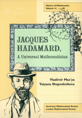 Imagen de archivo de The Life and Work of Jacques Hadamard a la venta por Better World Books