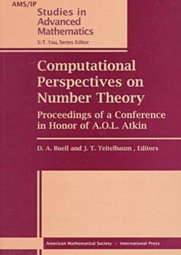 9780821808801: Computational Perspectives on Number Theory: Proceedings of a Conference in Honor of A.O.L. Atkin, September 1995, University of Illinois at Chicago (AMS/IP Studies in Advanced Mathematics)