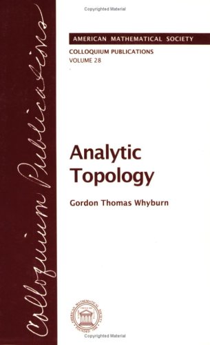 Imagen de archivo de Analytic Topology a la venta por Ammareal