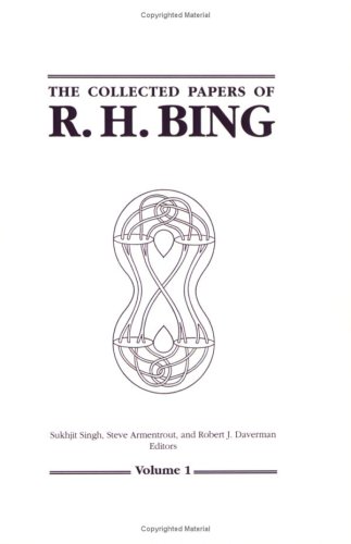 Imagen de archivo de The Collected Papers of R.H.Bing a la venta por PBShop.store UK