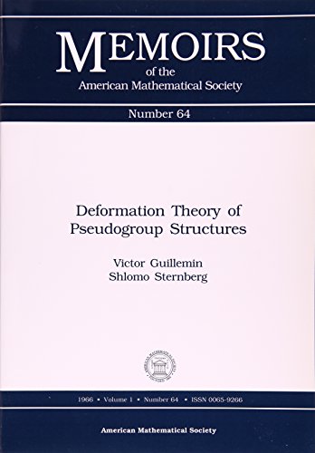 Stock image for Deformation Theory of Pseudogroup Structures (Memoirs of the American Mathematical Society) for sale by Mispah books
