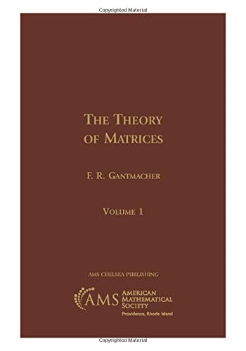 Matrix Theory Vol. 1 (9780821813768) by F. R. Gantmacher