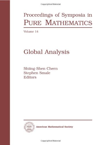 Beispielbild fr Global Analysis. Proceedings of Symposia in Pure Mathematics Volume XIV zum Verkauf von Zubal-Books, Since 1961