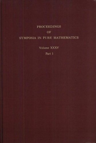 Imagen de archivo de Harmonic Analysis in Euclidean Spaces (001) (Proceedings of Symposia in Pure Mathematics ; V. 35) a la venta por ThriftBooks-Dallas