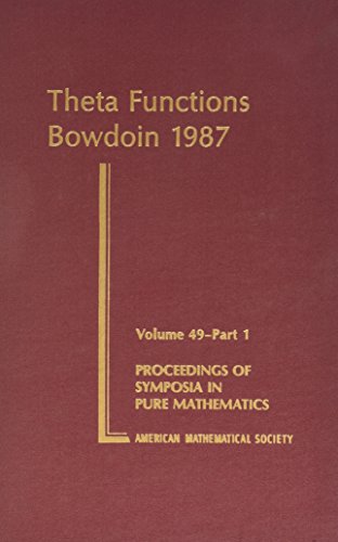 Beispielbild fr Theta Functions, Bowdoin 1987 (Proceedings of Symposia in Pure Mathematics) zum Verkauf von ThriftBooks-Dallas