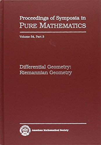 Stock image for Differential Geometry: Riemannian Geometry (Proceedings of Symposia in Pure Mathematics) for sale by HPB-Red