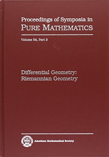 9780821814963: Differential Geometry (Proceedings of Symposia in Pure Mathematics): Riemannian Geometry