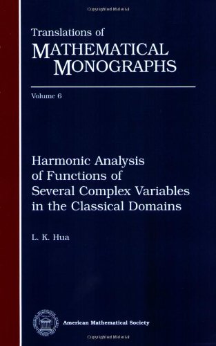 Stock image for Harmonic Analysis of Functions of Several Complex Variables in the Classical Domains (Translations of Mathematical Monographs 6) for sale by Zubal-Books, Since 1961