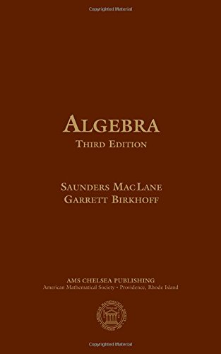 Beispielbild fr Algebra (AMS Chelsea Publishing) zum Verkauf von GF Books, Inc.