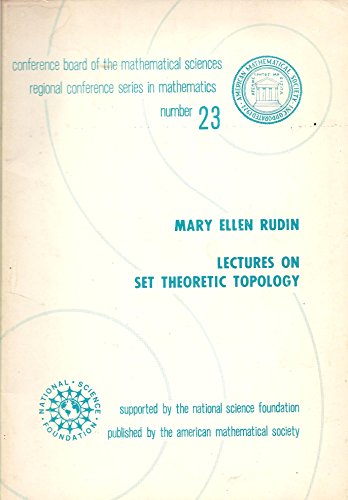 Imagen de archivo de Lectures on Set Theoretic Topology (CBMS Regional Conference Series in Mathematics no. 23) a la venta por Zubal-Books, Since 1961