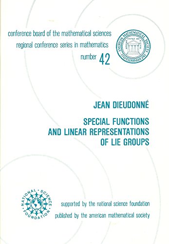 Imagen de archivo de Special Functions and Linear Representations of Lie Groups a la venta por Chequamegon Books