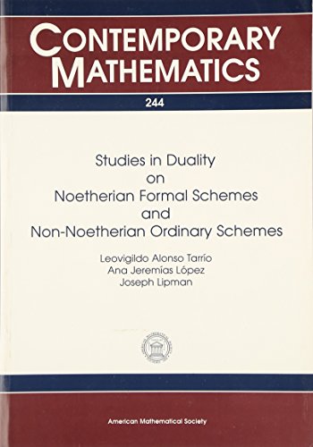 Stock image for Studies in Duality on Noetherian Formal Schemes and Non-Noetherian Ordinary Schemes for sale by Revaluation Books
