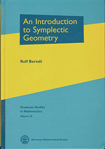 9780821820568: An Introduction To Symplectic Geometry (Graduate Studies in Mathematics)