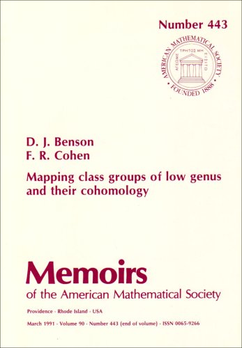 Mapping Class Groups of Low Genus and Their Cohomology (Memoirs of the American Mathematical Society) (9780821825068) by Benson, D. J.; Cohen, Frederick R.