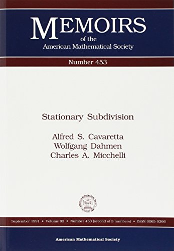 9780821825075: Stationary Subdivision (Memoirs of the AMS) (Memoirs of the American Mathematical Society)
