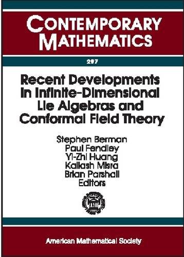 Imagen de archivo de Recent Developments in Infinite-Dimensional Lie Algebras and Conformal Field Theory: Proceedings of an International Conference on . of Virginia, charl (Contemporary Mathematics) a la venta por HPB-Red