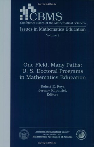 Imagen de archivo de One Field, Many Paths : U.S. Doctoral Programs in Mathematics Education a la venta por Reader's Corner, Inc.