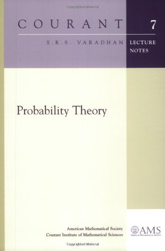 Stock image for Probability Theory (Courant Lecture Notes) for sale by HPB-Emerald