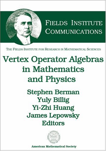 9780821828564: Vertex Operator Algebras in Mathematics and Physics