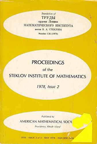 Stock image for PROCEEDINGS OF THE STEKLOV INSTITUTE OF MATHEMATICS for sale by Neil Shillington: Bookdealer/Booksearch