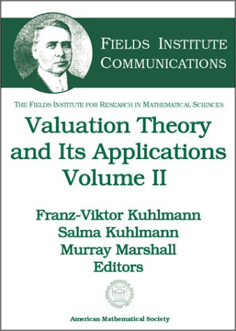 Stock image for Valuation Theory and Its Applications (Fields Institute Communications) for sale by BMV Bloor