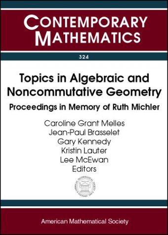 9780821832097: Topics in Algebraic and Noncommutative Geometry