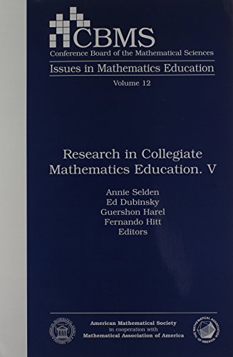 Stock image for Research in Collegiate Mathematics Education V for sale by Better World Books