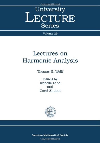 Lectures on Harmonic Analysis - Wolff, Thomas H.