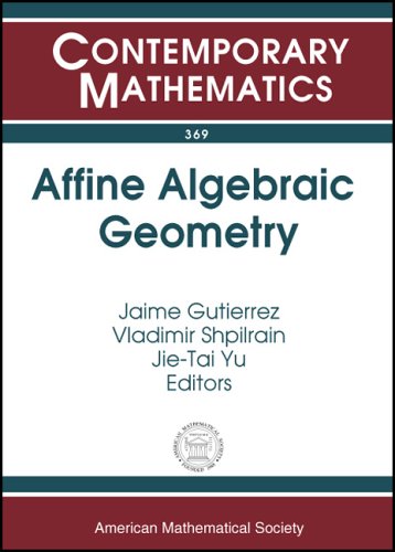 Affine Algebraic Geometry: Special Session On Affine Algebraic Geometry At The First Joint AMS-RSME Meeting, Seville, Spain, June 18-21, 2003 (Contemporary Mathematics) - n/a