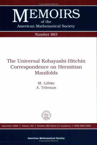9780821839133: The Universal Kobayashi-Hitchin Correspondence on Hermitian Manifolds (Memoirs of the American Mathematical Society)