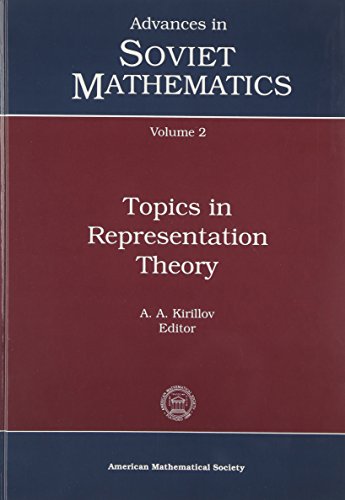 Beispielbild fr Topics in Representation Theory zum Verkauf von Buchpark