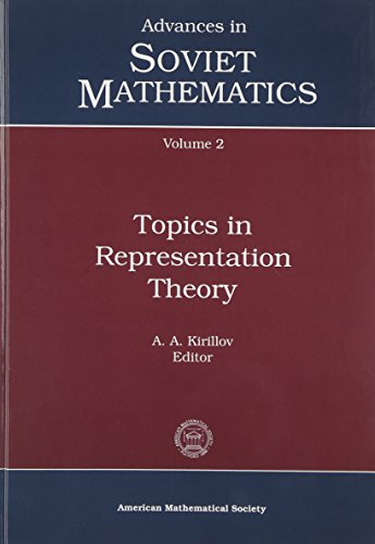 Stock image for Topics in Representation Theory (Advances in Soviet Mathematics, 2) for sale by Mispah books