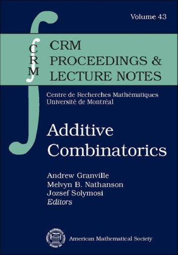 Stock image for Additive Combinatorics CRM Proceedings Lecture Notes for sale by PBShop.store UK