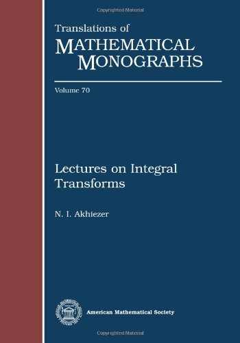 Imagen de archivo de Lectures on Integral Transforms (Translations of Mathematical Monographs) (English and Russian Edition) a la venta por Fireside Bookshop