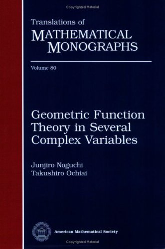 Imagen de archivo de Geometric Function Theory in Several Complex Variables (Translations of Mathematical Monographs) a la venta por HPB-Red