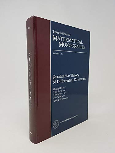 Qualitative Theory of Differential Equations.; (Translation of Mathematical Monographs, Volume 101.)